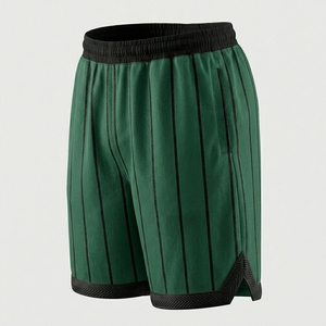 Regular Fit Athletic Mesh Shorts Breathable Sports Training Shorts with <b>Elastic</b> Waist and Quick Dry Fabric - Product Image 3