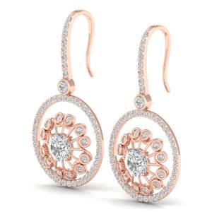 REYES Pendientes Largos Colgantes de Moissanita VVS de Alta Calidad, Plata de Ley 925 Personalizada, Joyería Fina para Bodas y Fiestas - Product Image 3