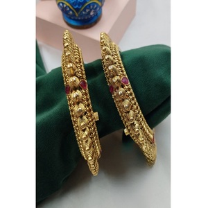 Atractivos Brazaletes Abribles de Dos Piezas en Latón Chapado en Oro con Moissanita de Primera Calidad para Mujeres y Niñas, Ideales para Bodas, INCREÍBLE - Product Image 2