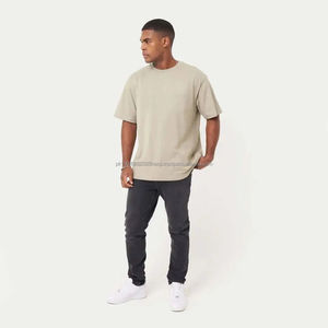 Camiseta de Cuello Redondo para Hombre de Alta Calidad, Nueva Llegada, Manga Corta, Personalizada con Fibra de Bambú y Algodón, Estampado Puff, Ecológica - Product Image 4