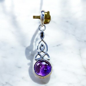 925 Sterling Silver Round Shape Elegant Amethyst <b>Necklace</b> Fashion Pendant Fashionable <b>Birthstone</b> Jewelry Gemstone for Her Bulk - Product Image 2