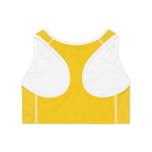 Sujetador deportivo para mujer, ajustado, de tela elástica suave, que absorbe la humedad, de secado rápido, con soporte, ideal para uso casual, a precio económico. - Product Image 4