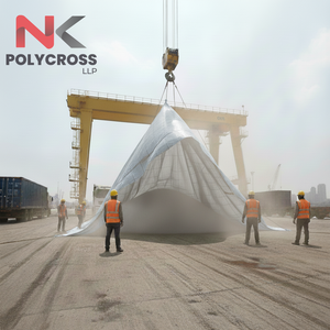 ฝาครอบท่าขนถ่ายคุณภาพดีที่สุด |   แผ่นพลาสติก PE/PVC เสริมความแข็งแรงสำหรับคลังสินค้า การขนส่ง และการป้องกันวัสดุจำนวนมาก - Product Image 5