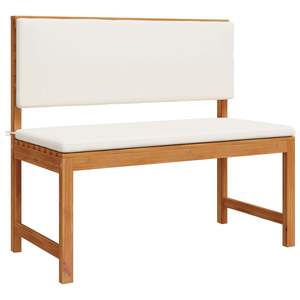 Sedia da Giardino in Legno Massello di Acacia 100 x 50 x 91 cm Marrone, Panca da Esterno - Product Image 1