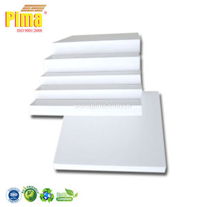 25mm White PVC WPC Foam Sheet, 0.6 g/cm Density Smooth <b>Plastic</b> <b>Panel</b> for Prefabricated Bathroom Units - Product Image 1