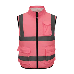Chaleco de Seguridad de Alta Visibilidad Clase 2 de Nailon Resistente, Bandas Reflectantes, Logotipo Personalizado, Chaqueta Impermeable con LED Intermitente para Seguridad en el Lugar de Trabajo - Product Image 1