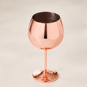 Verres à gin ballon de luxe en acier inoxydable or rose, gobelets à vin incassables plaqués cuivre pour cocktails et équipement hôtelier - Product Image 6
