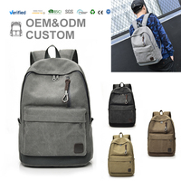 Sac à dos léger et durable en polyester avec fermeture éclair, grande capacité, idéal pour l'école et le quotidien, personnalisable OEM/ODM
