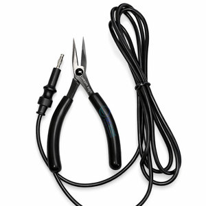 Pince à bec effilé à pointe affûtée, fabrication directe usine, pour bijoux permanents, logo personnalisé, OEM, outil antistatique de précision en acier inoxydable - Product Image 1