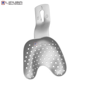 Plateau d'empreinte dentaire de qualité supérieure avec bordure S Perf. (upper, D) Acier inoxydable réutilisable autoclavable orthodontique - Product Image 6