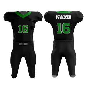 Kit de football américain de qualité supérieure, personnalisable avec nom et numéro, idéal pour les clubs et les matchs de compétition - Product Image 1