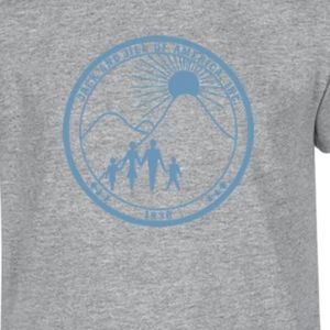 เสื้อยืดแขนสั้นลายกราฟิกสำหรับเด็กเฮเทอร์ เกรย์สีน้ำเงินพิมพ์ลายรอบคอกลมลำลองน้ำหนักเบาเสื้อยืดแฟชั่นสำหรับทุกวัน - Product Image 5