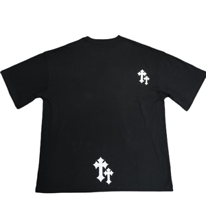 T-shirt col V Captens Sports pour homme, coupe oversize et carrée, en molleton 100 % coton épais, anti-plis, écologique, séchage rapide - Product Image 1