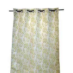 Cortina Ondulada de Jacquard de Poliéster de Lujo, Ignífuga, 122 x 213 cm, con Ojales, Estilo Moderno, Lista para Usar en Hogares y Hoteles - Product Image 3
