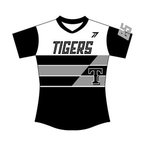 Maillot de softball bleu roi pour femmes et filles, respirant, séchage rapide, logo personnalisé, numéro, nom, toutes tailles, fabricant d'uniformes OEM - Product Image 2