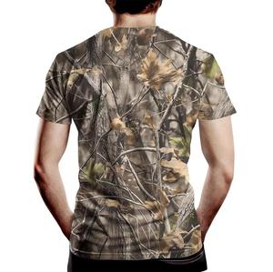 T-shirt à manches courtes pour homme, imprimé camouflage, col rond, coupe classique, respirant, vêtements décontractés - Product Image 3