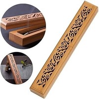 FAIZA CRAFT Porta Incienso de Madera Hecho a Mano con Impresión Personalizada - Decoración para el Hogar para Ramadán, Bodas y Más Ocasiones
