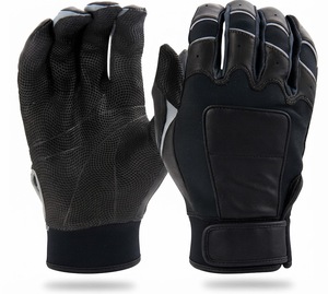 Gants de frappe en cuir blanc et rouge, ambidextres, fermeture auto-agrippante, unisexe adulte, entraînement, respirants, tissés, écologiques, légers - Product Image 2