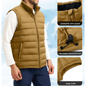Chaleco Acolchado de Lona Transpirable, con Protección UV, Calefactable, Deportivo, para Invierno, sin Mangas, Informal, para Hombre - Product Image 6
