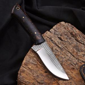 Couteau de chasse et de dépecage artisanal de qualité industrielle Nordic Forge de 8 pouces, lame à racler, manche en résine, pour la chasse, le ranch et le camping en plein air - Product Image 2