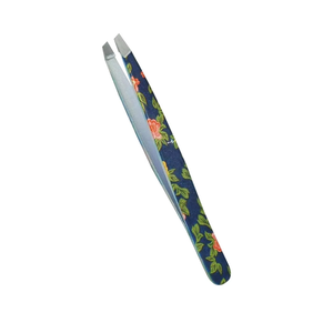 Pinzas para Cejas con Diseño Floral, Punta Inclinada y Puntiaguda, Ligeras, 96 mm, para el Cuidado Facial y un Estilizado de Cejas Perfecto - Product Image 3