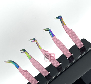 Pinzas de Acero Inoxidable de la Mejor Calidad, Pinzas de Alta Precisión con Punta de Titanio para Extensiones de Pestañas, Pinzas con Puntas de Fibra - Product Image 6