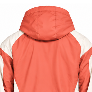 Mens <b>Coral</b> Neutral Color Block Windbreaker Hoodie Quarter Zip Lightweight Pullover Outdoor Running Sportswear <b>Jacket</b> - Product Image 4
