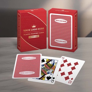 Cartes à jouer en plastique personnalisées de 0,32 mm avec finition lin simple face dans une boîte à rabat - Product Image 6