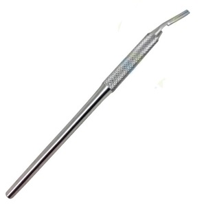 Couteau chirurgical à lame angulaire en acier inoxydable, manche CVD, lame de base, 150 mm, stérile, jetable, pour clinique - Product Image 1