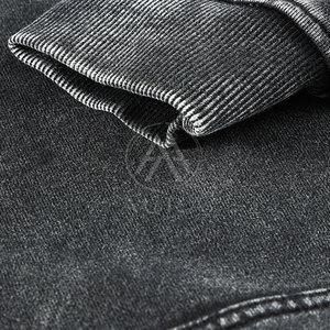 Vente directe d'usine, prix de gros, sweats à capuche délavés pour hommes, design de logo personnalisé, sweats à capuche délavés pour hommes - Product Image 5