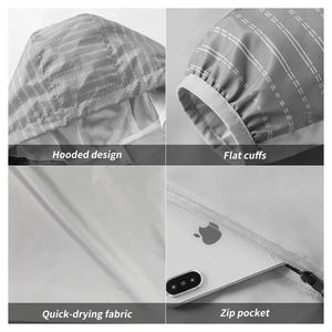 เสื้อแจ็คเก็ตวิ่งเทรคกิ้งสำหรับฤดูหนาว สปอร์ต ทนทาน ใส่สบาย เหมาะกับการออกกำลังกาย กันลม แบบสองด้าน - Product Image 4