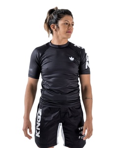 Protège-éruption BJJ à manches courtes personnalisé pour hommes MMA Surf Compression Jiu Jitsu Rashguard Top fabriqué au Pakistan - Product Image 5