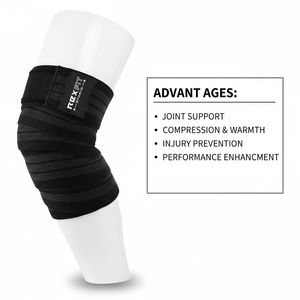 Rexfit Sports - Rodilleras Elásticas de Compresión para Levantamiento de Pesas, Soporte para Rodillas para Gimnasio y Levantamiento de Pesas - Product Image 4