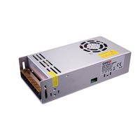 SANPU EPS500-W1V 500W Driver LED EPS Ultra-Mince pour Intérieur IP20 12V 24V pour Bande LED et Éclairage de Cabinet de Culture, Boîtier en Aluminium, Efficacité 86%