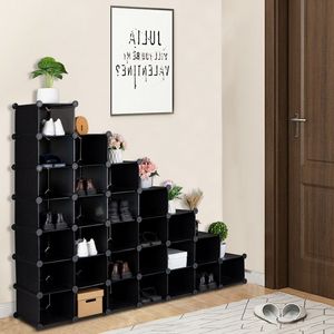 Scarpiera salvaspazio moderna a 7 livelli in PP, organizer per ingresso, corridoio, bagno, soggiorno - 28 paia - Product Image 3