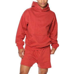 OEM ชุดเสื้อยืดสองชิ้นกางเกงขาสั้นผ้าฝ้ายระบายอากาศและเสื้อฮู้ดสำหรับผู้ชายชุดเทรนนิ่งลำลองฤดูร้อน - Product Image 5