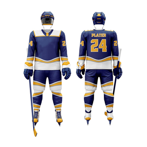 Fournisseur professionnel d'uniformes de hockey sur glace, tenue d'équipe de hockey athlétique respirante, logo personnalisé - Product Image 4