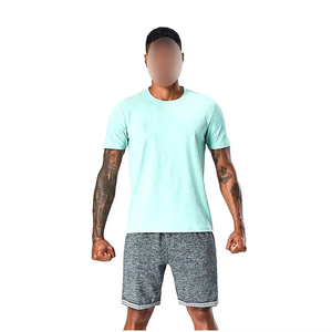 T-shirt de sport pour homme personnalisé de haute qualité avec logo frontal, 100 % coton, séchage rapide, service OEM, dernier design pour la musculation - Product Image 2