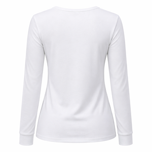 Camisetas Blancas de Manga Larga Personalizadas al por Mayor para Mujer, Compra al por Mayor - Proveedor Directo del Fabricante - Product Image 2