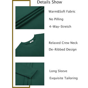 Camiseta de Manga Larga Casual para Hombre, Personalizada al por Mayor, de Poliéster/Algodón, Transpirable, Ecológica, Súper Suave - Product Image 6