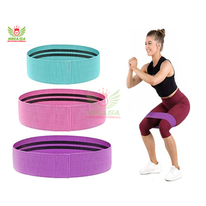 Set de Bandas de Resistencia para Entrenamiento de Cadera para Mujeres, Bandas Elásticas Anchas Antideslizantes para Ejercicios de Glúteos, de Poliéster Resistente - Product Image 6