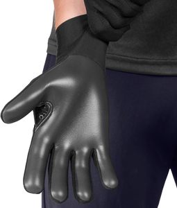   Guantes Gaélicos de PU con Dedos Completos, Aislamiento Térmico, para Invierno, Unisex, Elásticos, Negros - Product Image 1