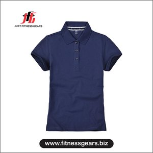 T-shirt d'été décontracté à manches courtes pour femme, coupe ajustée, col chemise, respirant, séchage rapide, en polyester/coton - Product Image 4