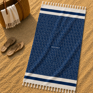 Serviette de plage Fouta 100% coton imprimée, turque, séchage rapide, légère, douce, serviette de hammam, vente en gros, fabricant OEM en Inde - Product Image 1
