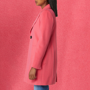Nouveau manteau d'hiver long et ample pour femme, longueur genou, à bouton unique, imperméable, chaud, décontracté, veste tendance pour femme - Product Image 6