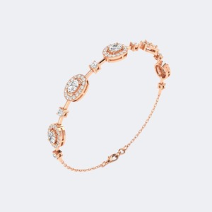 2.00 CTW Lab Grown Diamond Multi Shape Brilliant Cut <b>Bangle</b> Bracelet For Women 9K 14K 18K <b>Gold</b> Luxury E F Color VS VVS Fine - Product Image 2