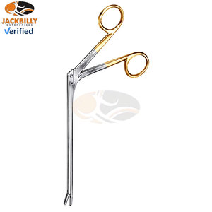 JACKBILLY High Quality 45 Degree Angle Spurling Intervertebral Disc Rongeur 4 X 10mm <b>Bite</b> Shaft 11 Inch Surgical Stainless Steel - Product Image 3