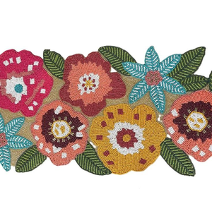 Camino de Mesa Decorativo de Lujo, Bordado a Mano con Cuentas de Semillas de Algodón, Alta Calidad, Personalizable, NOVA STAR CRAFT, Camino de Mesa Festivo - Product Image 2