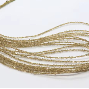 Perles de quartz diamant Herkimer brun AAA, copeaux de diamant brun naturel, perles de pierres précieuses, quartz diamant brun en vrac - Product Image 1