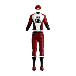Ensemble uniforme de baseball d'hiver pour adultes, avec pantalon assorti, tissu en maille respirant sur le devant, manches courtes, pour la compétition - Product Image 3